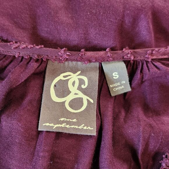 Anthropologie One September Madiran Peasant Blouse Size Small - Picture 6 of 7